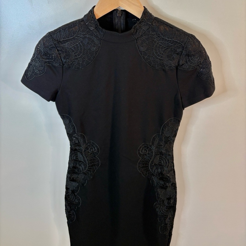 Marciano Los Angeles Black Lace Bodycon Mini Dress | S | Worn Once